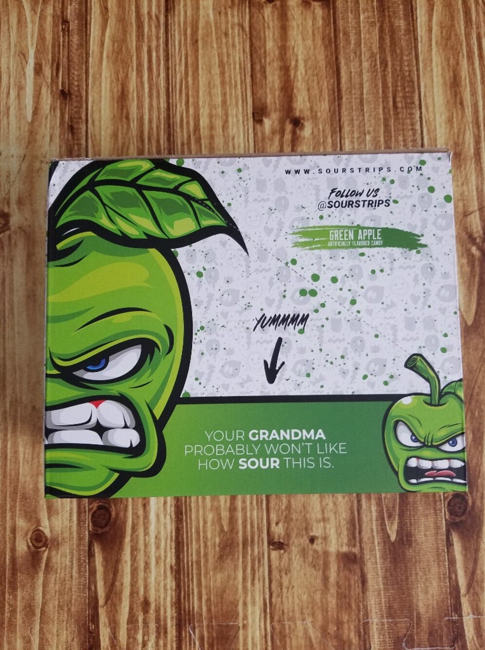 Sour Strips Green Apple Candy Box - Brand New & Factory Sealed! 🍏